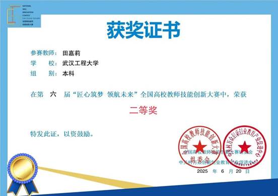 獲獎證書 獲獎證書